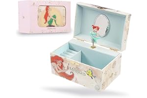 Disney Encanto Boite à Bijoux Musicale Fille la Reine des Neiges Ariel Mirabel, (Rose Petite Sirène)
