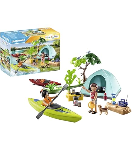playmobil 5435 summer fun family with camping tent Toys Size:8'X18'3