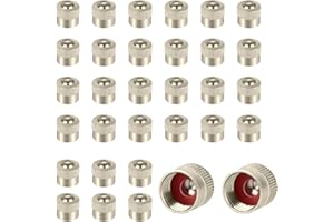 Aiyraa 32 Stück Ventilkappen Auto, Metall Ventilabdeckungen mit Gummidichtungsring, Staub- und wasserdichte Autoventil Kappen für Auto, Motorrad, Fahrrad, Roller, Auto Reifen Ventilkappen