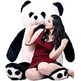 BHAGWATI SOFT TOY Panda Teddy Bear Plush Stuffed Animals Soft Toys, Huggable Teddy Bear, Birthday Gift For Boys, Girls, Wife, Girlfriend, Women, Kids Valentine's Christmas Gift (2 Feet, Black White)