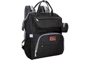 FLEX VALUE Flex Baby Diaper Changing Backpack With Portable Mat | Hospital Bag | Multifunction Mummy Bag With Pacifier Pouch & Hidden Pocket | USB Charging Interface