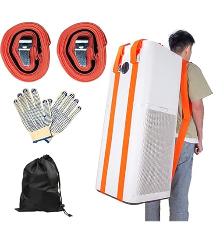 Draagriem voor verhuizing, 2 personen draagriem, transportgordel, meubelriem, hefgordel voor ergonomisch en eivoudig optillen van voorwerpen tot 300 kg, huishoudelijke apparaten en nog veel meer