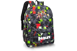 YUMCUTE Robl Backpack, Teen Game School Backpack, Rob-lx Children Primary Schoolbag, Children's School Backpack, 17 Inch Large Capacity Travel Rucksack Waterproof Boys Girls Book Bags for Aged 3-12 Years