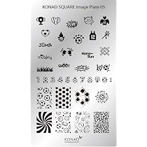Konad Stamping Schablone XL 05 – Große Nageldesign-Schablone Aus Stahl, Für Stamping-Nailart