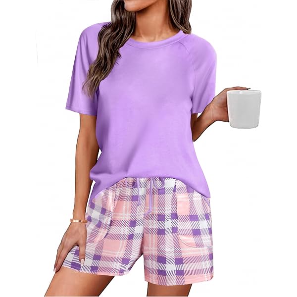 Pyjama Court Femme Aseniza - 95% Coton - Short Et Haut Manches Courtes - Ensemble Été Confortable