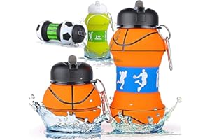 Genérico Borraccia Silicone Design Basket - Bambine, Bambini e Adulti - Pieghevole - Senza BPA - Molto Resistente - 550 ml (Basket)