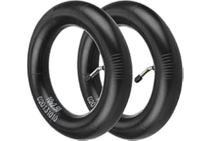 VOLOHAS Chambre à air épaisse de 10 x 2,5 pour scooter électrique de 10" - Convient pour pneus de 10 x 2, 10 x 2,125, 10 x 2,25, double épaisseur - Tube intérieur de rechange (avec valve gonflable à