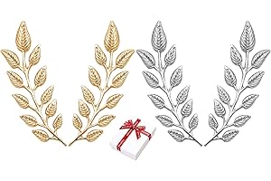 Nifocc 2 Pares de Broches de Cuello de Hoja de Trigo, Elegantes de Solapa Simples para Hombres y Mujeres, Decorativos para Ropa de Vestir, Suéteres, Abrigos, Sombreros