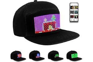 Bluetooth LED Hat RGB programmerbar rullande meddelande Display Baseball Cap Fisherman Hat för löpning, fiske, visar, festar