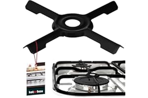 KOTARBAU® Krzyż kuchenki gazowej emaliowany 125 x 125 mm Blacha Nakładka do kuchenki gazowej Uchwyt na garnek Akcesoria do kuchenki gazowej Nakładka do kuchenki campingowej Akcesoria do kuchenki