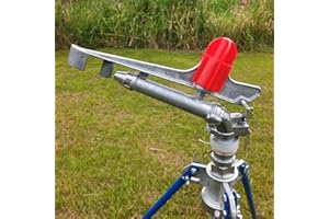 SPORTARC Innengewinde, Impulsregner große Abdeckung 25–360 Grad Sprinkler mit großer Reichweite , Bauernhof, Garten, Bewässerung, geeignet für die Bewässerung verschiedener Kulturen, 130inch Sprühradius