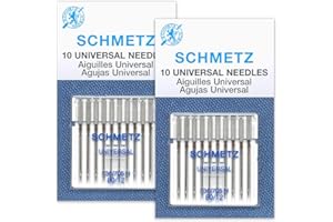 Schmetz Aiguilles universelles pour machine à coudre - Taille 80/12-2 cartes - 20 aiguilles