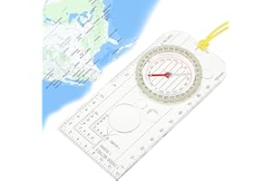 UESLWSER Ranger Compass Boy Scout Compass Hiking Navigation Compass Allround Navigation Compass Outdoor Compass Navigation Compass for Hiking for Camping Hiking Outdoor Survival Navigation Carry-on Accessories