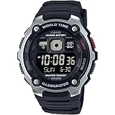 Casio AE-2000W-1BVDF Wristwatch, Grey-Black, Standard