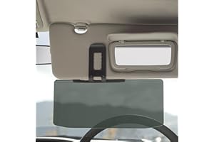 PENLIMLY Car Sun Visor Extension - Anti-Glare Adjustable Extender and Sunshade for Safe Driving - Driver or Passenger Side