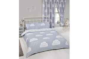 Price Right Home Happy Clouds UK - Set copripiumino e federa per letto matrimoniale e Stati Uniti