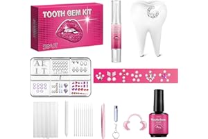 TPYAG Zahnschmuck Set，Zahnstein Schmuck,Tooth Gem Kit mit 139* Kristalle，DIY handgemachter Zahnschmuck zur Verschönerung und Verzierung der Zähne, Ideal für Schminkpartys, Feiern und Rollenspiele