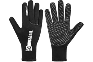Milageto Guanti Da Neoprene Da 5 Mm per Pesca subacqueo Invernale Kayak Sport Acquatici
