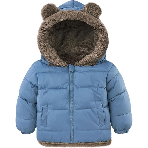 SEAUR Donsvest voor kinderen, voor jongens en meisjes, met capuchon, dik, mouwloos, gewatteerd vest, winterjas, outdoor, warm, buffervest - blauw, rood, roze, zwart, 110-150 cm, blauw, 110 cm