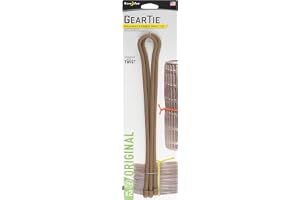 Nite Ize växelslips återanvändbar 61 cm gummidrivning, 2-pack 24-Inch Brown