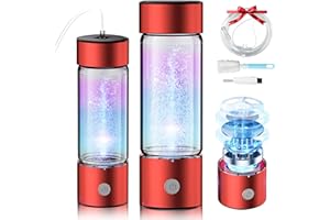 IUHFSIFS Bouteille d'eau à hydrogène 4.0 avec brosse【Certification SGS – 5000PPB】【Double teneur en hydrogène NO.1】Bouteille d'eau à hydrogène avec technique avancée SPE PEM 2025, applicable à diverses