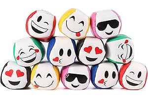 YILIYA Juggling Balls Set of 12, 5 cm Juggling Balls for Beginners Juggling Balls Children, Durable and Soft PU Leather Juggling Balls for Adults Children Beginners Outdoor Toys