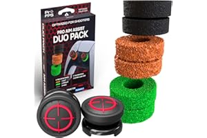 ProFPS Manette PS5 / Manette PS4 Accessoire Gaming - Pack Duo de 6x Precision Rings & 2x Bombés Thumbstick PS5 - Accessoire PS5 pour Assistance de Visée et Aimbot - Accessoires PS4 & PlayStation 5