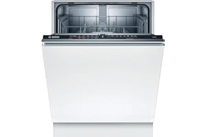 Bosch Elettrodomestici SMV2ITX22E Serie 2, Lavastoviglie da incasso a scomparsa totale, Home Connect, Diagnostica da remoto, Assistente al lavaggio, Programma Preferito, InfoLight, 48 db, 60 cm