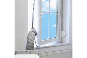 NETERAEU Sellado de ventanas, aire acondicionado salida para aire acondicionado móvil y secador de aire de escape, AirLock para ventanas, ventanas de techo, ventanas basculante (560 cm)