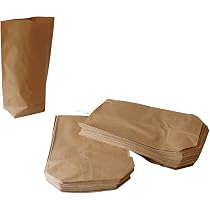 Produktbild von 1000 Kreuzbodenbeutel 23x37 Cm – Braun, Natron, Gefädelt, Für 2,5 Kg, Papier, Umweltfreundlich