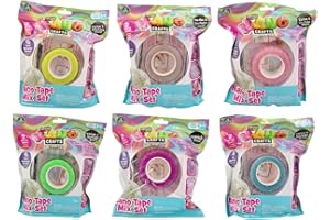 Giochi Preziosi Nano Craft - Cinta Nano Tape de Colores Ideal para Principiantes, CREA Burbujas Decorativas duraderas con Cinta Adhesiva, pajitas y Decoraciones Incluidas, para niños a Partir de 6
