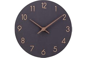 ACCSHINE Orologio da Parete Moderno 30 CM, Orologio da Parete Legno Senza Cornice Silenzioso Minimalista Orologio da Muro Particolare, Decorazione da Parete per Casa Ufficio Cucina Soggiorno