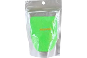 MIJOMA Purpurina en polvo brillante para manualidades y decoración de paredes, 100 g, color verde neón