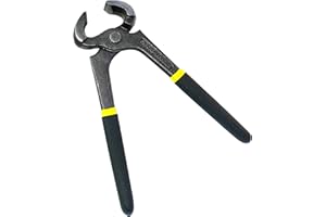 AERZETIX - Alicates de Carpintero/Carpintería de Corte 180mm para arrancar de clavos/tacos - para cortar alambre - DIN 5743 - Bi-funcional - Mango antideslizante - Acero - C45821