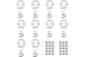 Melofo 10 Pack LED Fairy String Lights 3M/30 LEDs Battery Operated String Lights 3 Twinkle Lighting Modes Copper Wire Lights for Holiday Wedding Birthday Christmas Party Gifts Wine Bottle Decorations