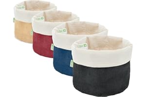 MEYVASER.COM ECOMMERCE COMPANY Meyvaser Panera para pan de Algodón y Jute Natural, Bolsa para pan, guardar pan 20x 15 Cm (110-B056)