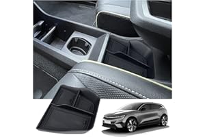 BIXUAN kompatibel mit Renault Megane E-Tech 2022 2023 2024 Mittelkonsole Aufbewahrungsbox Scenic E-Tech 2024 Rutschfester Matte Ablagefach Zubehör Armlehne Organizer Tray Mittelarmlehne Handschuhfach