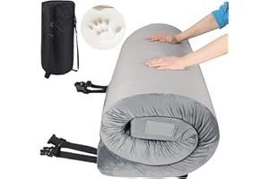 REDCAMP Foldable Memory Foam Camping Mattress, Portable Roll Up Mattress Single with Zipper, Futon Mat Sleeping Pad for Floor Car Tent Indoor Outdoor