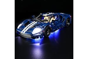 YEABRICKS LED Lumière pour Lego-42154 Technic Ford GT 2022 Modèle de Blocs de Construction (Ensemble Lego Non Inclus)