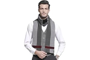 TRABIG Sciarpa Uomo Inverno scialle Maglia Scialle Caldo Pile, Caldo Stola Uomo Pashmina Sciarpa Invernale Morbido Cashmere Plaid Leisure Sciarpa d'affari per Uomo