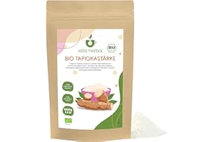 IDDA Herbal Harina de Tapioca Orgánica 1kg, Almidón de Tapioca Orgánico Molido, Harina sin Gluten