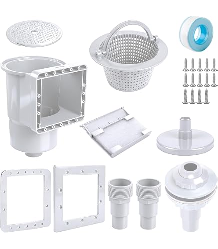 Set Prolunga Skimmer Piscina Well2wellness: Bocca Larga Per Skimmer Standard S1