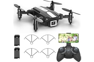 Wipkviey T25 Mini drone avec camera - FPV 1080P HD drones pour enfants adultes débutants, Avec une touche décollage/atterrissage, Flip 3D, Commande vocaleCapteur de gravité, Contrôle gestuel