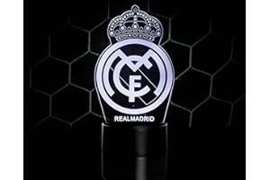 3D LAMPARAS Lampe décorative avec écusson du Real Madrid 2019-2020