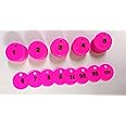 Morel Pink Plastic Round Shape Token Coin With Hole Use For Shop, Board Games, Stores, Casino, School|1 To 100 Numerical Coins. - 5 Years And Up