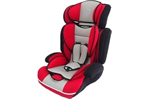 Bebe Style Car Seat, Convertible, Group 1 2 3, 9-36 kg, 9 Months to 12 Years, Combination Booster & Child Seat, with ECE R44/04 Certification, Red