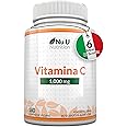 Vitamina C 1000mg Pura Alto Dosaggio - 180 Compresse Vegane - 6 Mesi di Fornitura - Acido Ascorbico - Senza GMO - Integratori