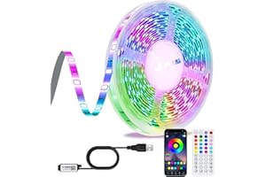 TK99SW Taśma LED 10m, Zasilana Przez USB RGB LED Telewizora Podświetlenie Z Pilotem, Sterowanie Za Pomocą Aplikacji Tryb Timera Synchronizacja Muzyką Możliwość, Do Dekoracji Sypialni/Salonu/Imprezę