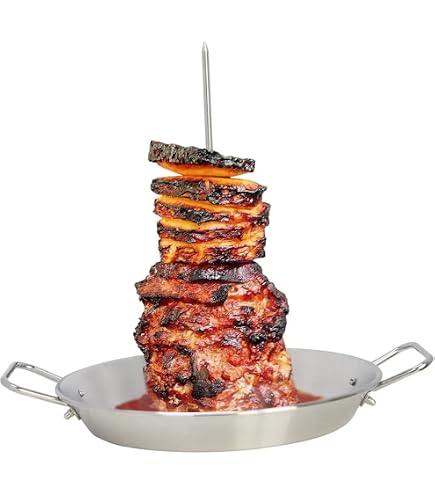 Brochette Verticale En Inox 304 Pour Barbecue Et Fumoir - Parfaite Pour Poulet, Dinde, Kebab Rôti - Design Stable Et Facile à Nettoyer