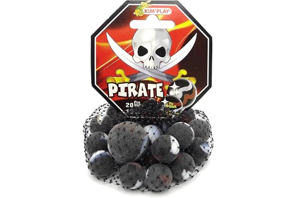 MaRécréation-MesBilles Kimplay - Lot de 20 + 1 Billes, Pirates, 4818